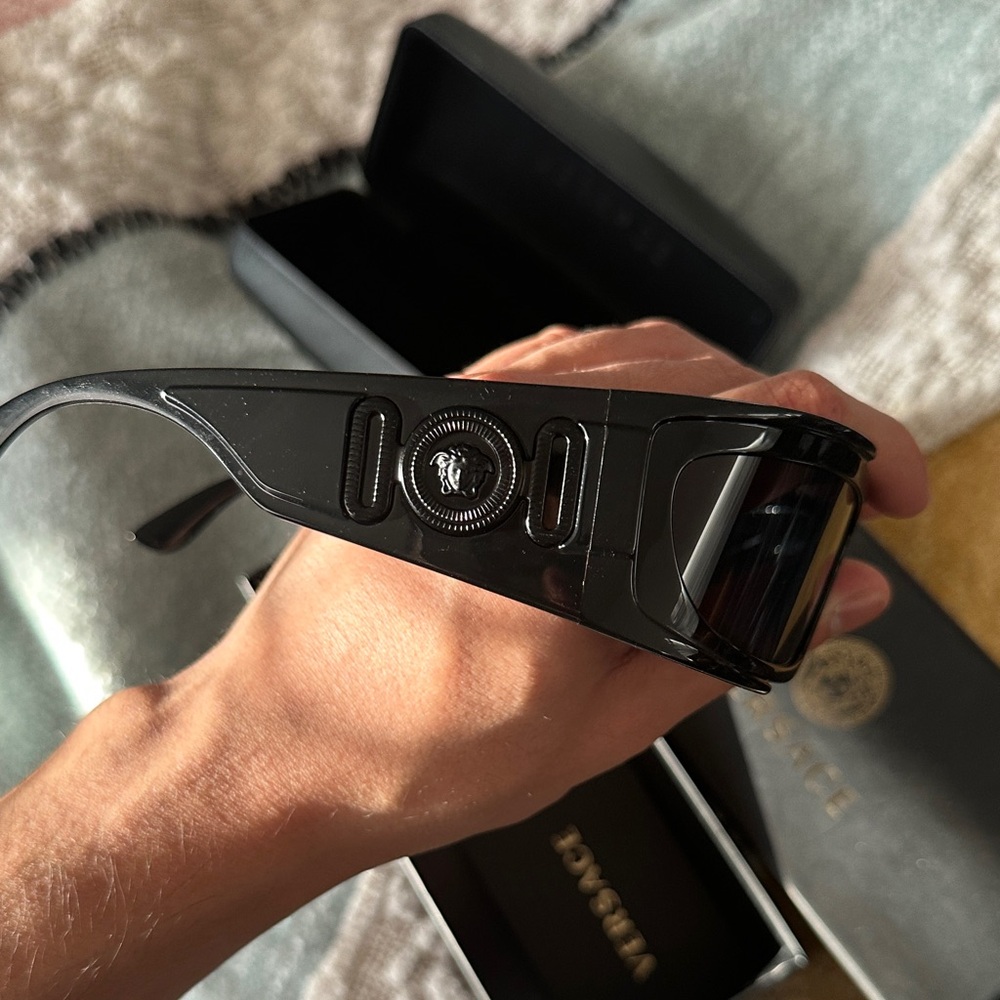 Versace Glossy Black Sunglasses